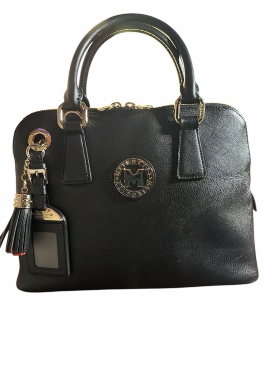 Metrocity Handbags - NWOT Metrocity Milano Black Saffiano Leather Dome Satchel Bag